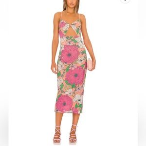 Simona mesh midi dress by AFRM